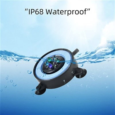 RGB Aquarium Dawl taħt l-ilma bil-bżieżaq tal-arja